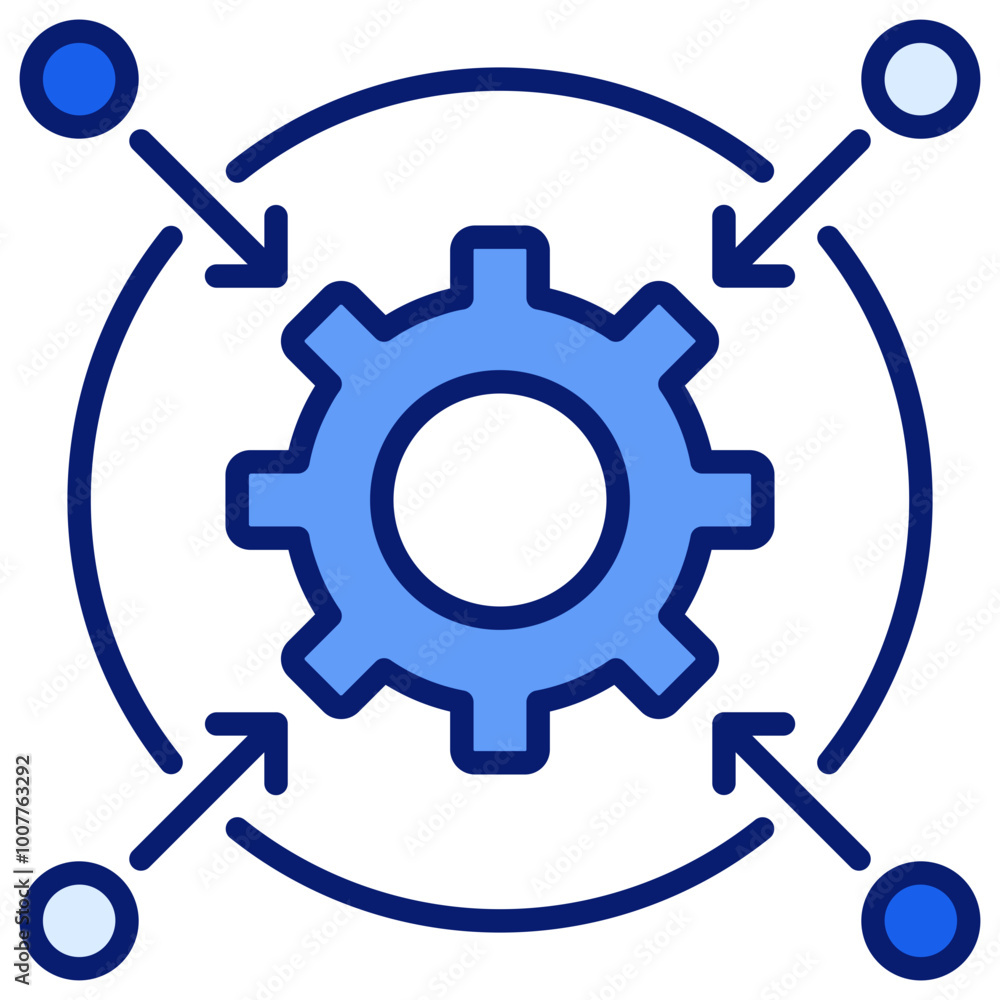 Impact Icon Blue Color Icon Impact Icon Blue Color Icon