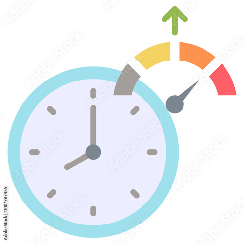 Uptime Icon Flat Icon