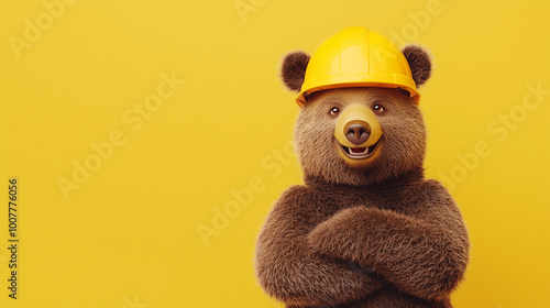 Construction Bear: A 3D Ren...
