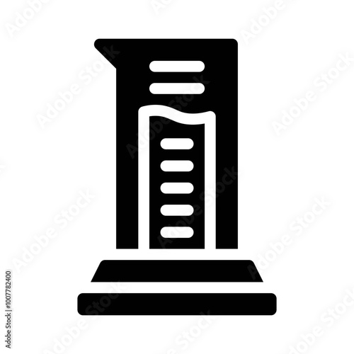 Graduated Cylinder glyph icon