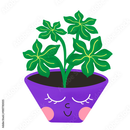 Cute Plant Happy Emotion photo