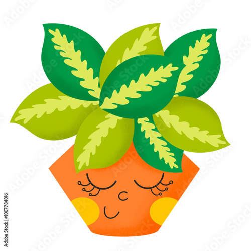 Cute Plant Happy Emotion photo