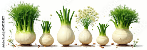 Fennel Bulb Growth Stages 
