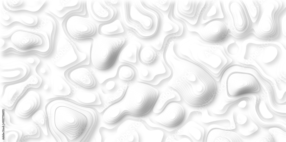 paper cut 3d render topography abstract, beautiful white Background. geometric map relief texture with curved layers and shadow. Realistic papercut decoration textured with wavy vector design. paper cut 3d render topography abstract, beautiful white Background. geometric map relief texture with curved layers and shadow. Realistic papercut decoration textured with wavy vector design.