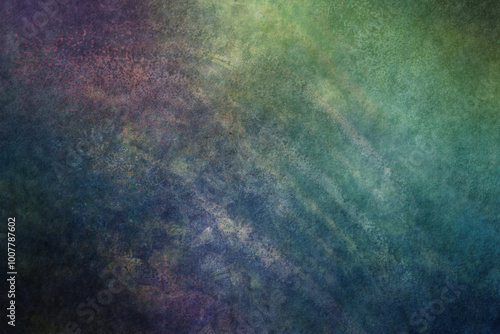 Φωτογραφία Abstract streaked background with mottled texture in blue and green