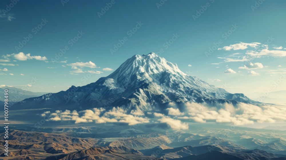 Snow-Capped Iztaccihuatl Mountain in Mexico Snow-Capped Iztaccihuatl Mountain in Mexico