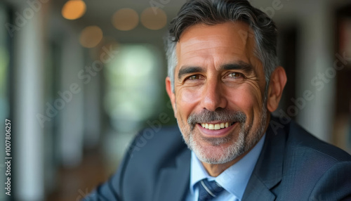 Middle Aged Mexican CEO Businessman