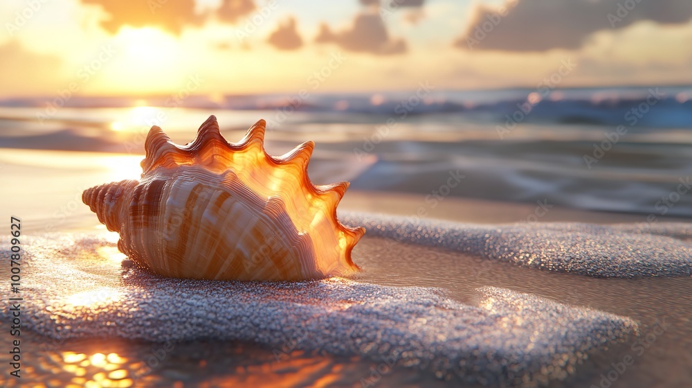 Seashell on the Beach 8K Realistic Lighting Seashell on the Beach 8K Realistic Lighting