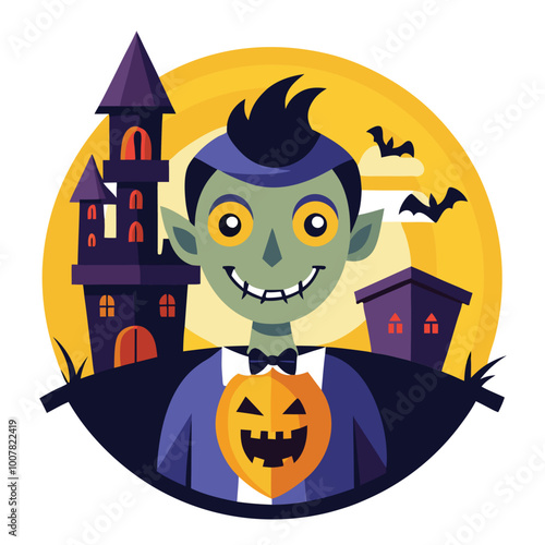 halloween vector art work illustration white (8).eps