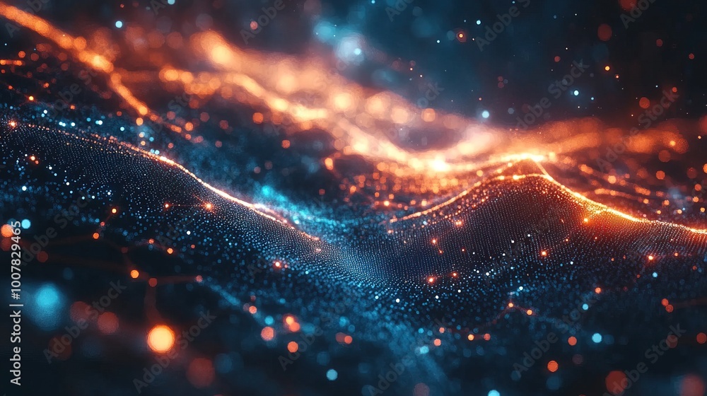 Close-up of Wireless network and connection abstract data background Close-up of Wireless network and connection abstract data background