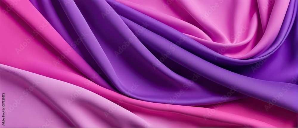 Obraz premium Abstract Purple and Pink Fabric Drapes