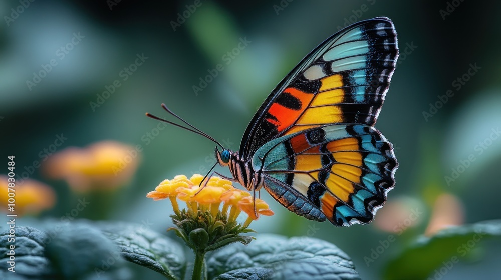 Colorful Butterfly on a Flower Colorful Butterfly on a Flower