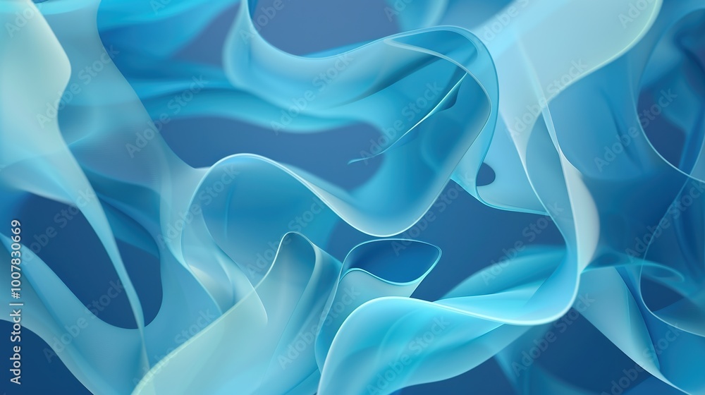 Fototapeta premium Abstract blue background, copy space, poster for your design
