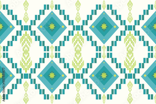 Geometric navajo seamless , Paisley pattern, Vector element, Abstract Vector,Batik, fabric embroidery, Ethnic pattern,Ogee, Geometric ethnic, Seamless textile, native american