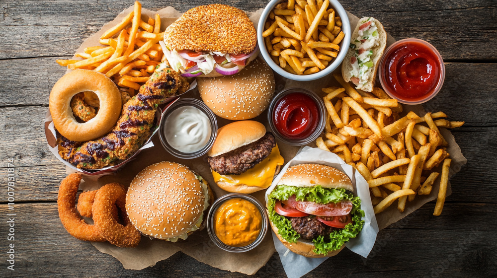 Feasting on fast food delights for National Fast Food Day with burgers, fries, and more Feasting on fast food delights for National Fast Food Day with burgers, fries, and more