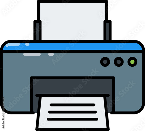 Printer line icon