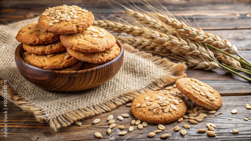 Homemade oatmeal cookies and oat flakes on rustic wooden background , homemade, oatmeal, cookies, oat flakes, homemade cookies Homemade oatmeal cookies and oat flakes on rustic wooden background , homemade, oatmeal, cookies, oat flakes, homemade cookies