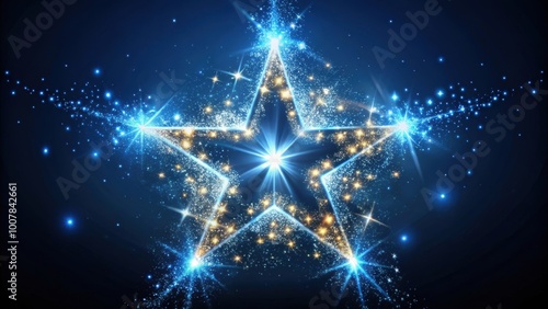 Star gold magical sparkles element with shimmering and glowing effects, stars, gold, magical, sparkles, element