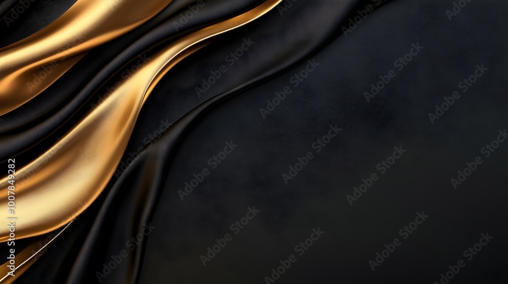 Luxurious Black Friday Sale Background - Premium Gold Textures on Elegant Black Satin for Exclusive Branding and Marketing Campaigns Luxurious Black Friday Sale Background - Premium Gold Textures on Elegant Black Satin for Exclusive Branding and Marketing Campaigns