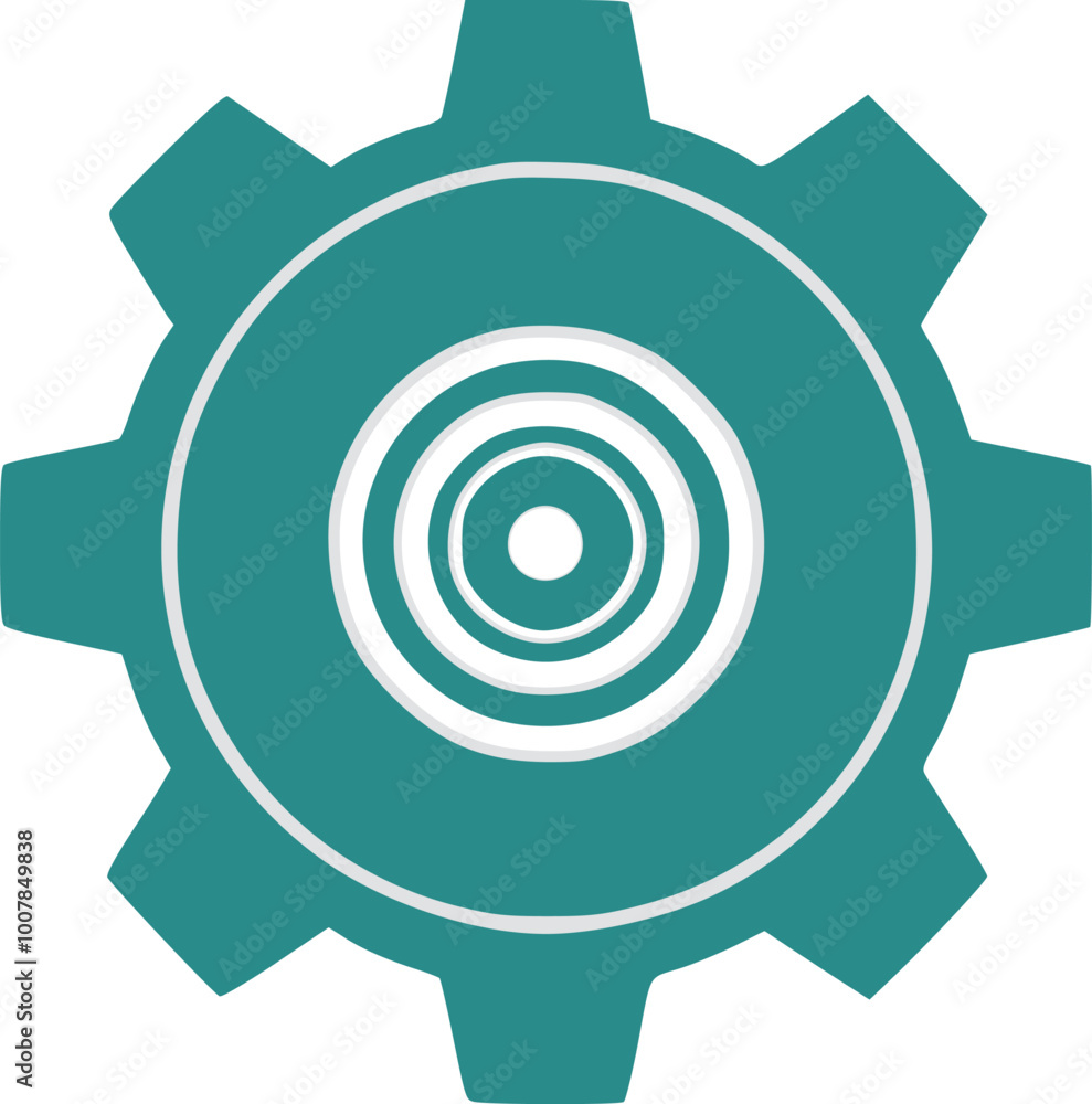 Blue a knowledge skills Gears icon vector illustration on white background generated Ai Blue a knowledge skills Gears icon vector illustration on white background generated Ai