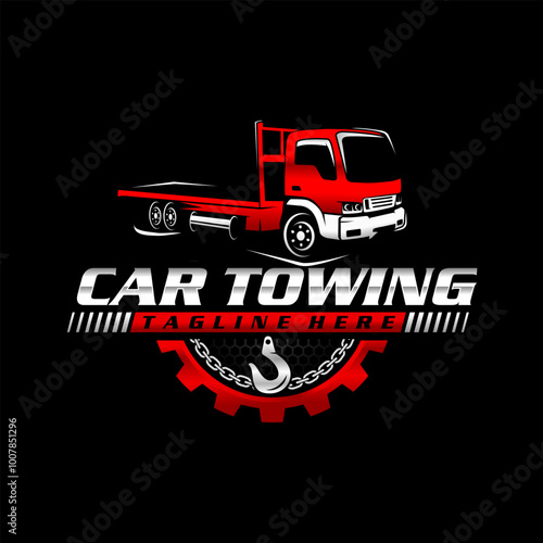 Towing car evacuation logo hook chain design winch truck