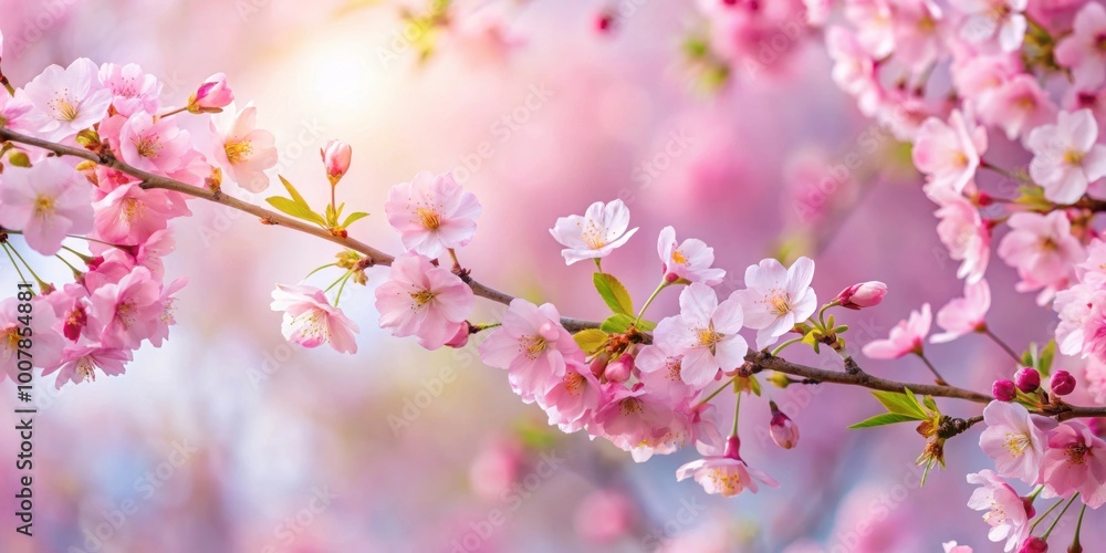 Beautiful spring bouquet of cherry tree branches with delicate pink cherry blossoms , spring, bouquet, cherry tree Beautiful spring bouquet of cherry tree branches with delicate pink cherry blossoms , spring, bouquet, cherry tree