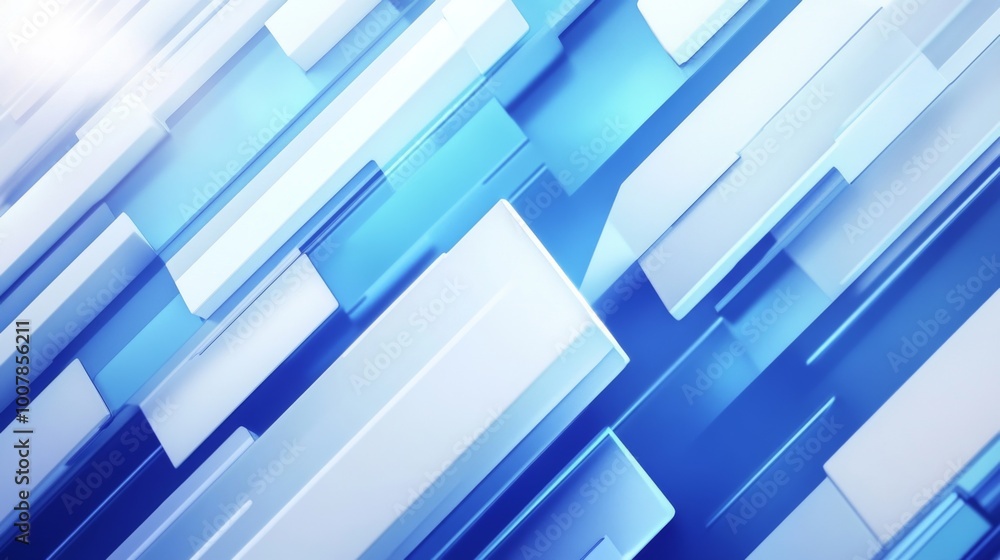 Obraz premium abstract background with Blue arrows moving forward in a white and blue color theme symbolize progress and direction.