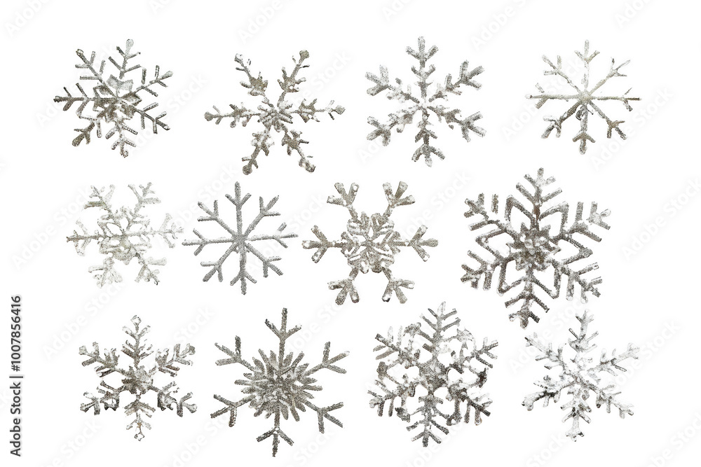 Transparent Silver Snowflake Ornament Collection: A Visual Delight Transparent Silver Snowflake Ornament Collection: A Visual Delight