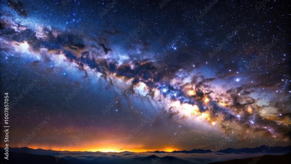 A beautiful image of the Milky Way galaxy at night, Space, Astronomy, Stars, Universe, Milky Way, Night sky, Galactic A beautiful image of the Milky Way galaxy at night, Space, Astronomy, Stars, Universe, Milky Way, Night sky, Galactic