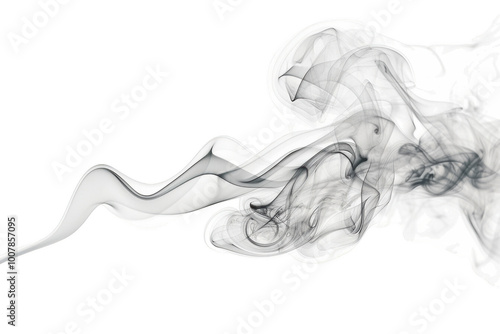 Transparent Smoke Abstract: A Visual Exploration of Form and Fluidity