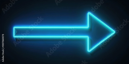 Glowing neon arrow loading rising animation, neon, arrow, loading, rising, animation, technology, digital, progress, futuristic