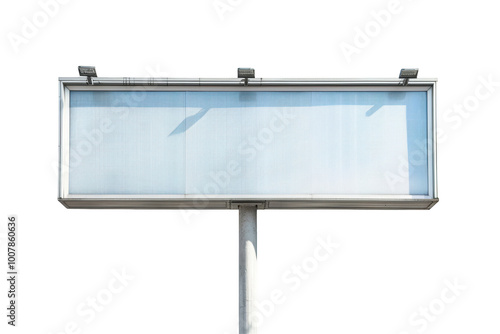 Blank Billboard with Transparent Background - A Perfect Canvas for Your Ideas photo