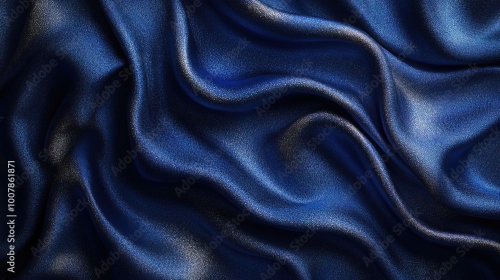 Fototapeta premium A deep blue background with a velvety texture