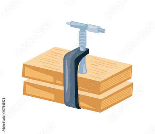 small joinery clamp for gluing planks