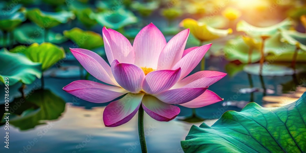 Pattern of lotus with petals, buds, and stems in a pond or vase, lotus, flower, sacred, pattern, petals, buds, stems, pond, vase Pattern of lotus with petals, buds, and stems in a pond or vase, lotus, flower, sacred, pattern, petals, buds, stems, pond, vase