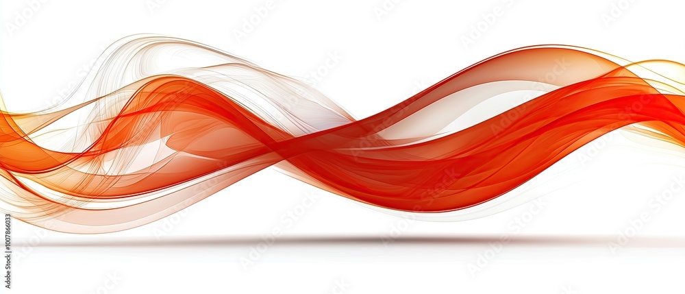 Abstract red and white wavy lines on white background. Abstract red and white wavy lines on white background.