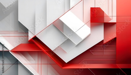 white red abstract background with a combination of rectangular shapes