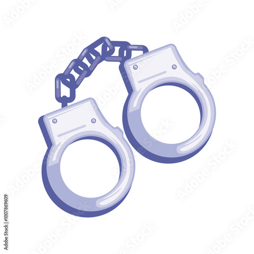 closed handcuffs police equipment