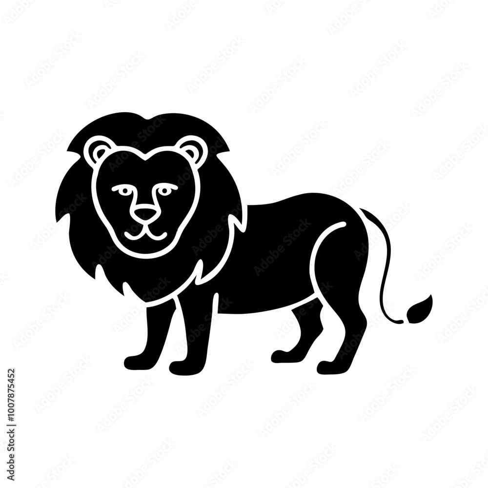Obraz premium lion vector icon