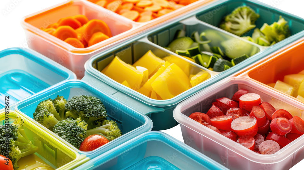 Lunch box on white background Lunch box on white background