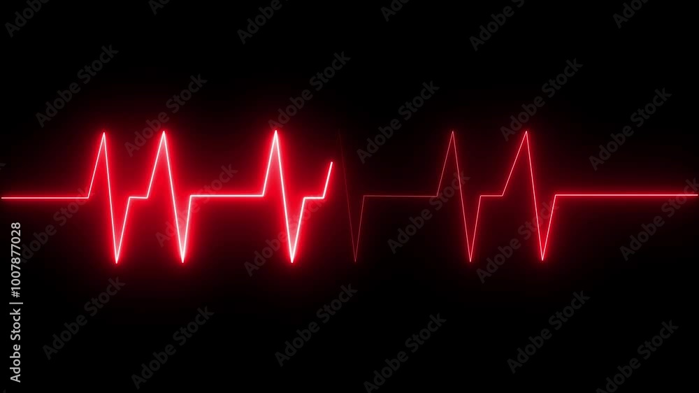 Isolated heart beat icon animation on background. Isolated heart beat icon animation on background.