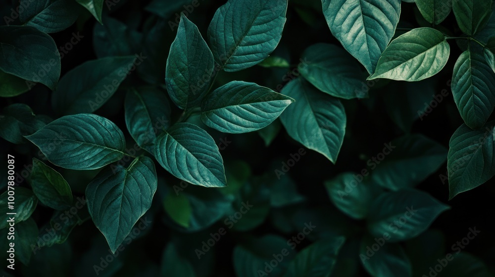 A close-up view of lush green leaves creating a serene and natural atmosphere. A close-up view of lush green leaves creating a serene and natural atmosphere.