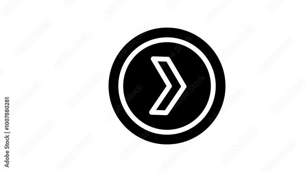 Forward arrows right symbol in blue and black circle. Great for navigation, direction, signage, and web design projects.
Forward arrows right symbol in blue and black circle. Great for navigation, direction, signage, and web design projects.