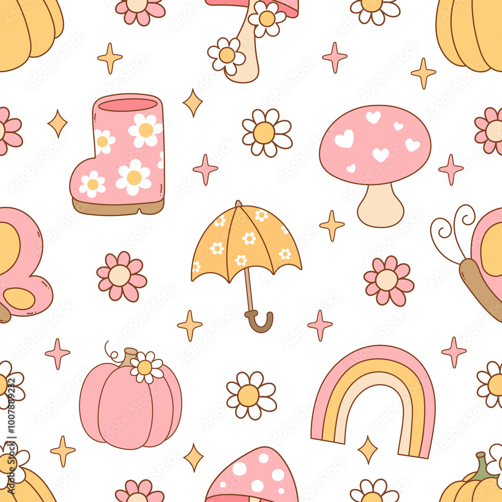 Garden Seamless Pattern Garden Seamless Pattern