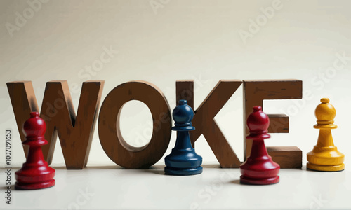 Chess Pieces and the Word "Woke"