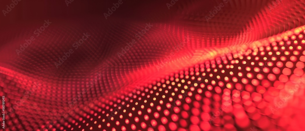 Abstract red wave pattern with dots creating a dynamic visual effect. Abstract red wave pattern with dots creating a dynamic visual effect.