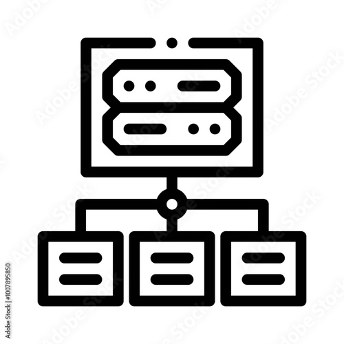 Dedicated Server line icon