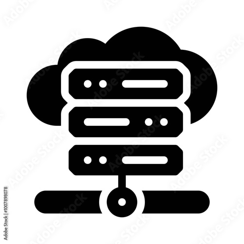 Cloud Server glyph icon