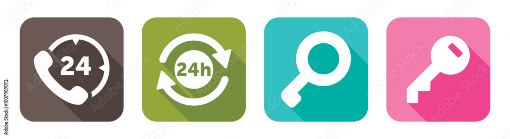 Miscellaneous Icons Set on White Background Miscellaneous Icons Set on White Background