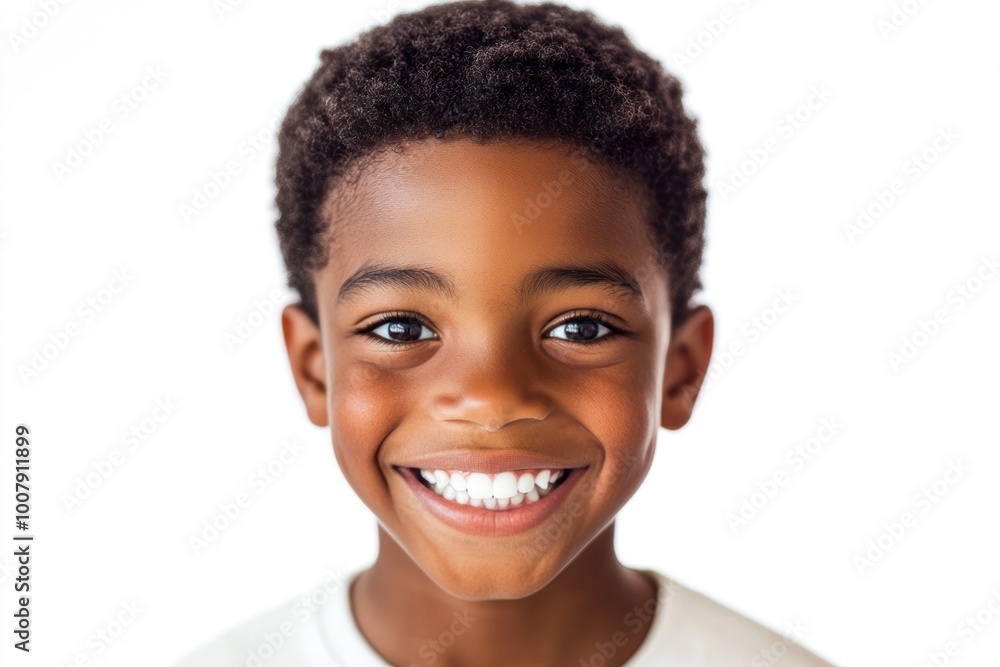 Happy African American Asian boy with a toothy grin showing healthy white teeth while looking directly at the camera with a confident expression Isolated on white background Happy African American Asian boy with a toothy grin showing healthy white teeth while looking directly at the camera with a confident expression Isolated on white background